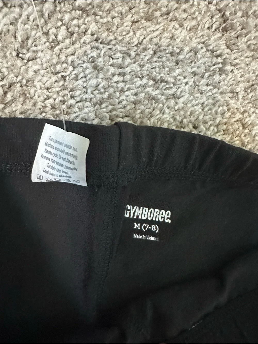 Gymboree Girls Black Leggings NWT Size M7/8